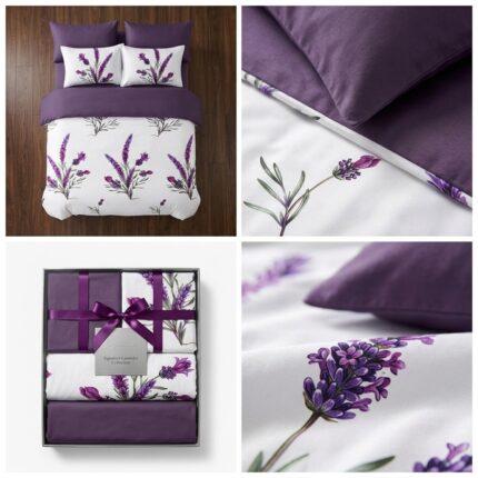 lenjerie finet 6 piese lavanda mov