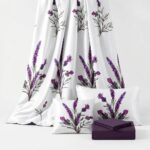 Lenjerie de pat dublu din finet lavanda mov - imagine 3