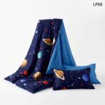 Lenjerie de pat dublu din finet  planete - imagine 7