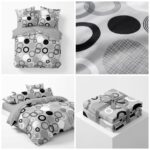 Lenjerie de pat din finet 6 piese LP187 - imagine 2