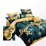 Lenjerie de pat din FINET gold butterfly - imagine 2