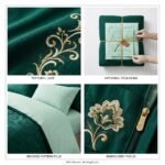 Lenjerie de pat dublu finet elegant green - imagine 2