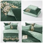 Lenjerie de pat dublu finet elegant green