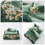 Lenjerie de pat dublu finet elegant green - imagine 4