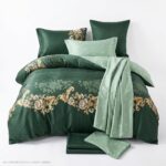 Lenjerie de pat dublu finet elegant green - imagine 7