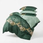 Lenjerie de pat dublu finet elegant green - imagine 6