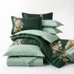 Lenjerie de pat dublu finet elegant green - imagine 9