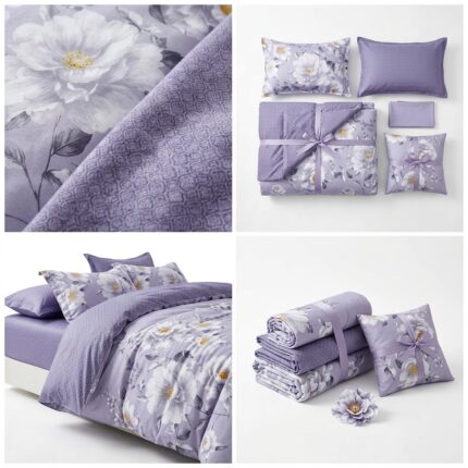 lenjerie de pat bumbac finet 6 piese model Lila Concept Home