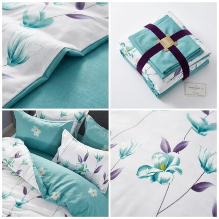 lenjerie de pat bumbac finet 6 piese model menta Concept Home