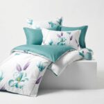 Lenjerie de pat dublu finet PUCIOASA menta 656 - imagine 4