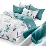 Lenjerie de pat dublu finet PUCIOASA menta 656 - imagine 8