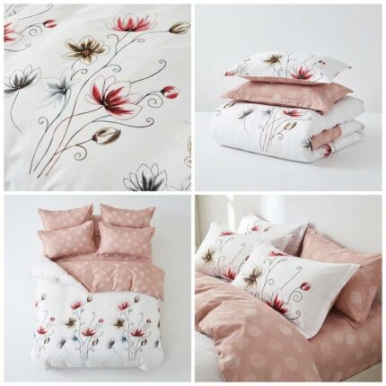 lenjerie de pat bumbac finet 6 piese model Lili Concept Home