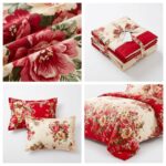 Lenjerie de pat din FINET  trandafiri rosii - imagine 6