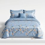 Lenjerie de pat dublu finet PUCIOASA bleo 607 - imagine 5