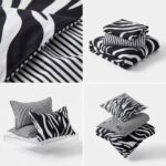 Lenjerie de pat dublu finet PUCIOASA zebra - imagine 5