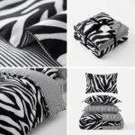 Lenjerie de pat dublu finet PUCIOASA zebra - imagine 7