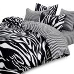 Lenjerie de pat dublu finet PUCIOASA zebra - imagine 3