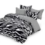 Lenjerie de pat dublu finet PUCIOASA zebra - imagine 6