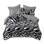 Lenjerie de pat dublu finet PUCIOASA zebra - imagine 9