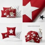 Lenjerie de pat din finet stele albe - imagine 5