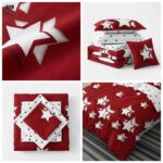 Lenjerie de pat din finet stele albe - imagine 4