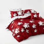 Lenjerie de pat din finet stele albe - imagine 7