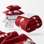 Lenjerie de pat din finet stele albe - imagine 6