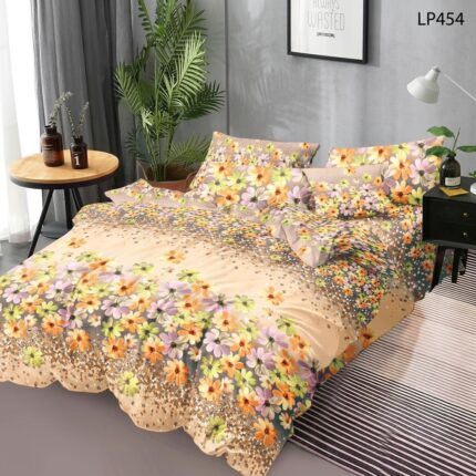 lenjerie de pat bumbac finet 6 piese model floral 613 Concept Home bumbac tratat