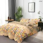 Lenjerie de pat din finet crem flowers 254 - imagine 5