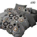Lenjerie de pat din finet cercuri 690 - imagine 9