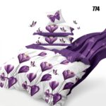 Lenjerie de pat din bumbac flori 774 - imagine 7