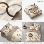 Lenjerie de pat din bumbac finet cercuri 943 - imagine 5