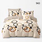 Lenjerie de pat din bumbac finet cercuri 943 - imagine 3