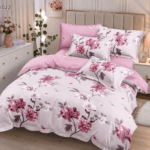 Lenjerie de pat din bumbac finet flori 1022