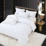 Lenjerie Uni din finet cu pliuri si volanase PVP22