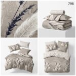 Lenjerie de pat din bumbac finet flori 798 - imagine 4