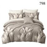 Lenjerie de pat din bumbac finet flori 798 - imagine 3