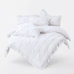 Lenjerie Uni din finet cu pliuri si volanase PVP22 - imagine 5