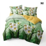 Lenjerie de pat din bumbac finet flori 782 - imagine 7