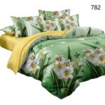 Lenjerie de pat din bumbac finet flori 782 - imagine 8