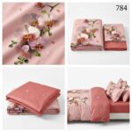 Lenjerie de pat din bumbac finet flori 784 - imagine 2