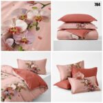 Lenjerie de pat din bumbac finet flori 784 - imagine 4