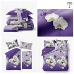Lenjerie de pat din bumbac finet flori 785 - imagine 4