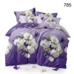 Lenjerie de pat din bumbac finet flori 785 - imagine 6