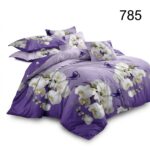 Lenjerie de pat din bumbac finet flori 785 - imagine 8