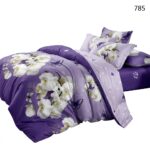 Lenjerie de pat din bumbac finet flori 785 - imagine 9