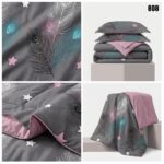 Lenjerie de pat din bumbac finet pene 808 - imagine 6