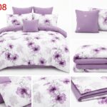 Lenjerie de pat din bumbac finet flori 408