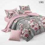 Lenjerie de pat din bumbac finet Super Elegant Pucioasa 1381