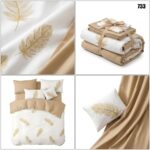 Lenjerie de pat din bumbac finet Super Elegant Pucioasa 733 - imagine 7